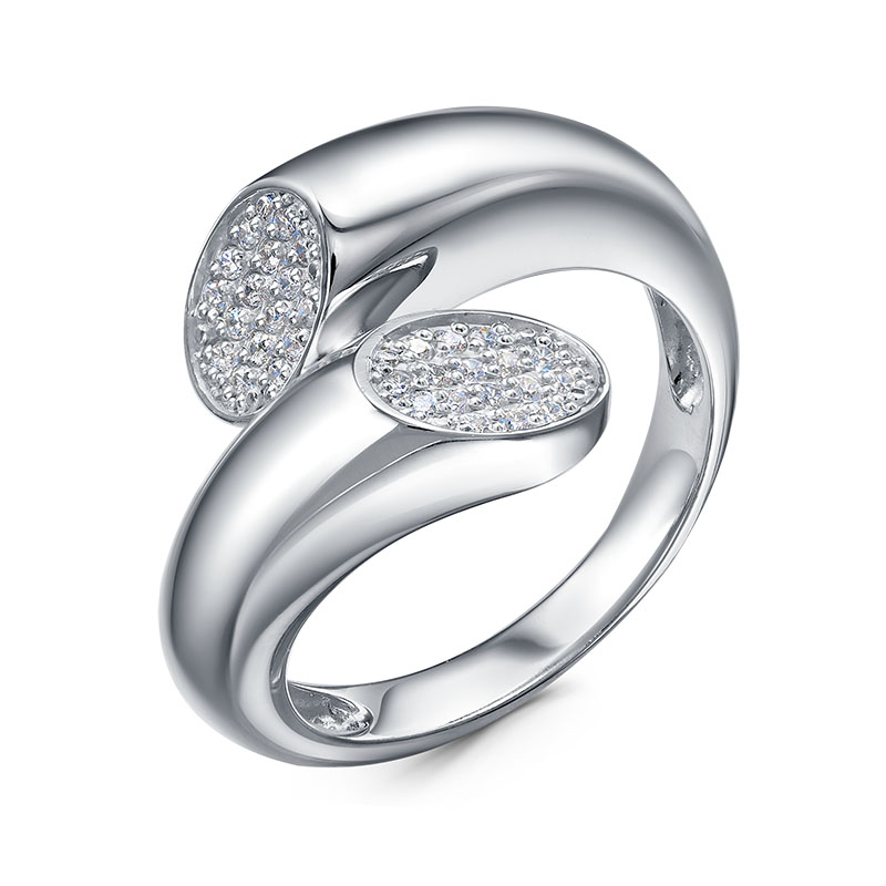 Ювелирное изделие - Кольцо из серебра с фианитами в магазине Best-Gold 146914