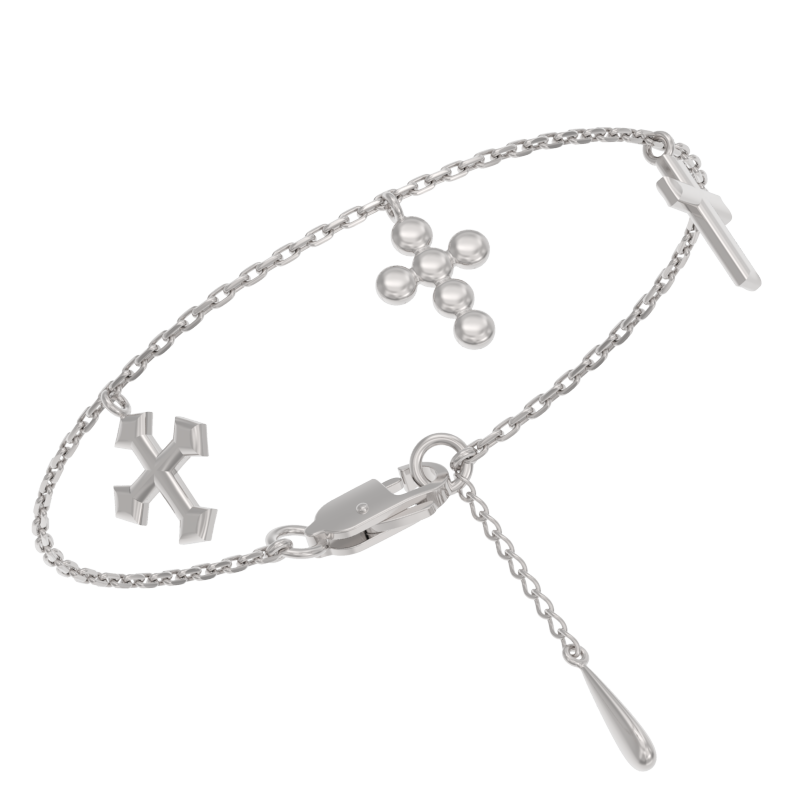 Браслет из серебра Ювелирное изделие - Браслет из серебра в магазине Best-Gold 127050