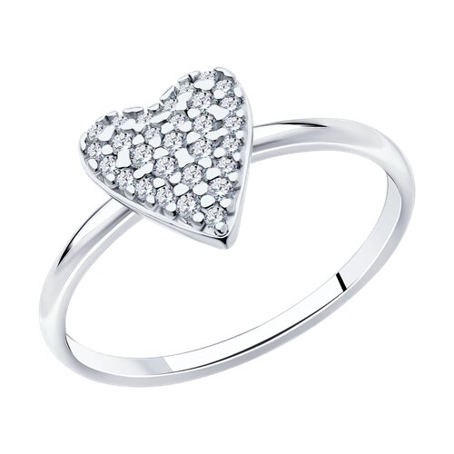 Кольцо в серебре с фианитами Ювелирное изделие - Кольцо в серебре с фианитами в магазине Best-Gold 131679