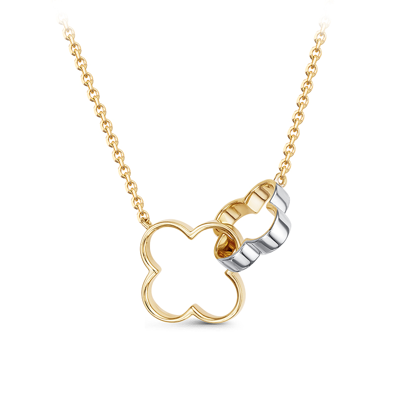 Колье из жёлтого золота с фианитом Ювелирное изделие - Колье из жёлтого золота с фианитом в магазине Best-Gold 033190