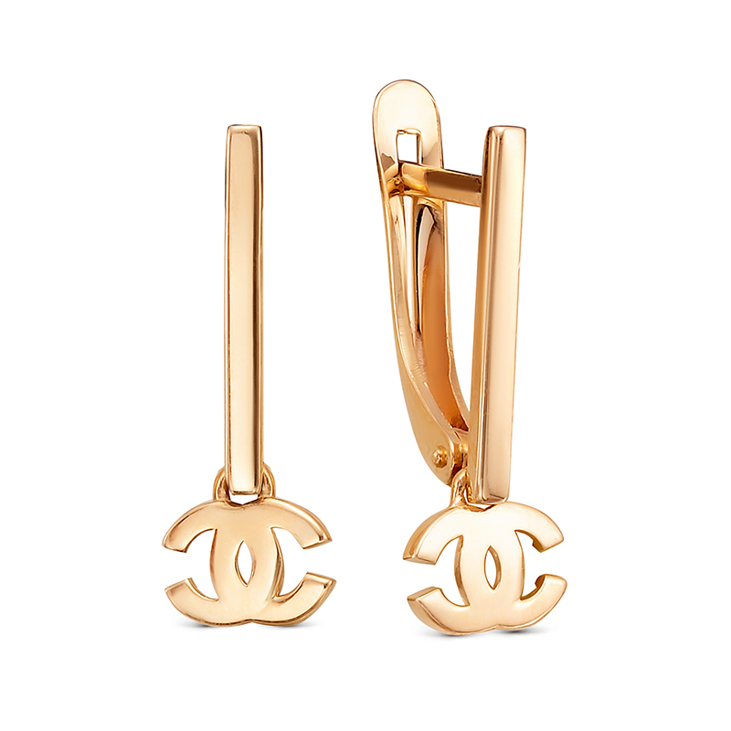 Серьги из красного золота Ювелирное изделие - Серьги из красного золота в магазине Best-Gold 116735