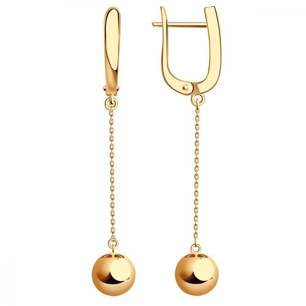 Серьги из красного золота Ювелирное изделие - Серьги из красного золота в магазине Best-Gold 034969