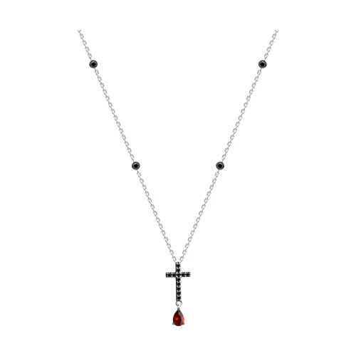 Колье из серебра с фианитами Ювелирное изделие - Колье из серебра с фианитами в магазине Best-Gold 133423