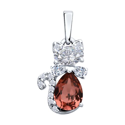 Подвеска из серебра с фианитами Ювелирное изделие - Подвеска из серебра с фианитами в магазине Best-Gold 140738