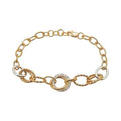 Ювелирное изделие - Браслет из комбинированного золота в магазине Best-Gold 124446