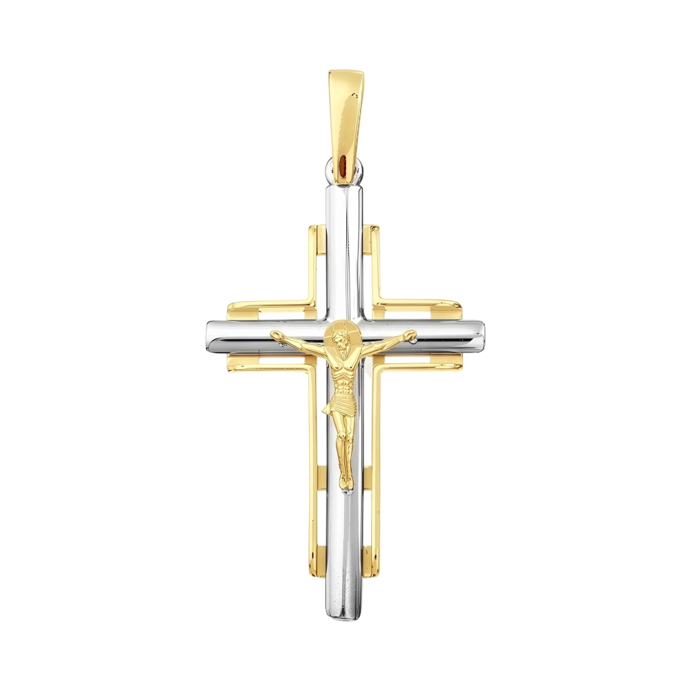 Ювелирное изделие - Крест из желтого золота в магазине Best-Gold 087090