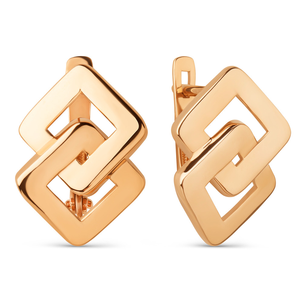 Серьги из красного золота Ювелирное изделие - Серьги из красного золота в магазине Best-Gold 033812