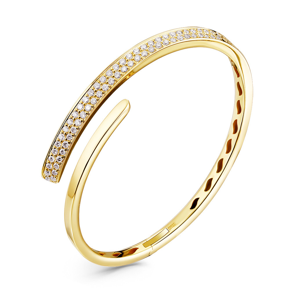 Браслет из жёлтого золота с бриллиантами Ювелирное изделие - Браслет из жёлтого золота с бриллиантами в магазине Best-Gold 121868