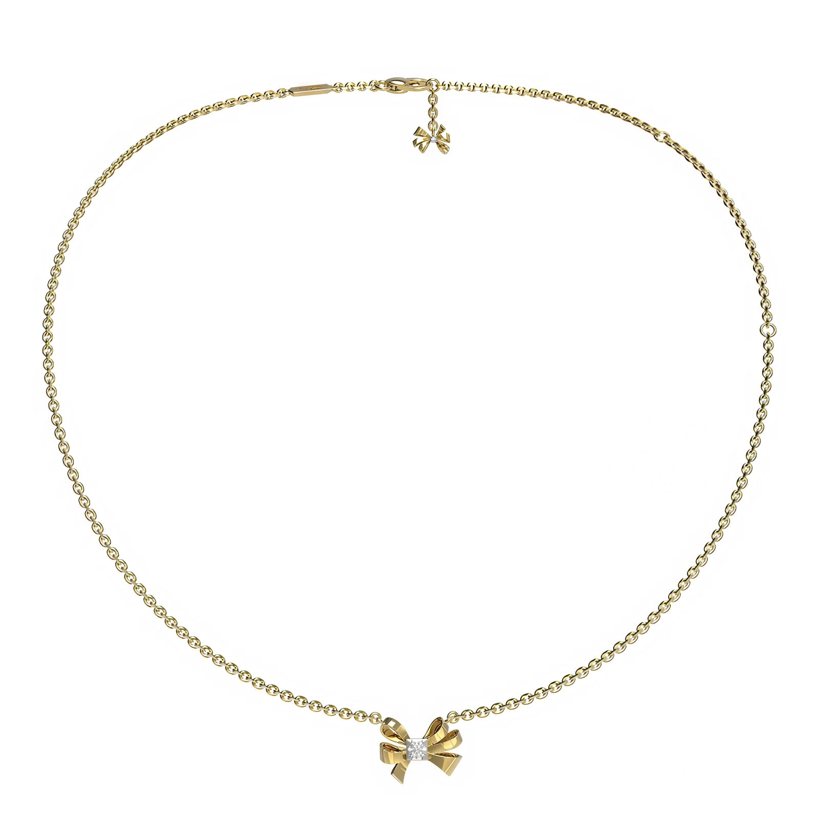 Ювелирное изделие - Колье из желтого золота с бриллиантами в магазине Best-Gold 157152