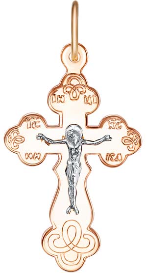 Крест из красного золота Ювелирное изделие - Крест из красного золота в магазине Best-Gold 144299