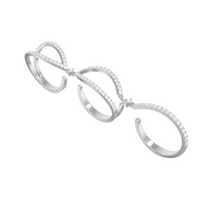 Кольцо из белого золота с фианитами Ювелирное изделие - Кольцо из белого золота с фианитами в магазине Best-Gold 031883