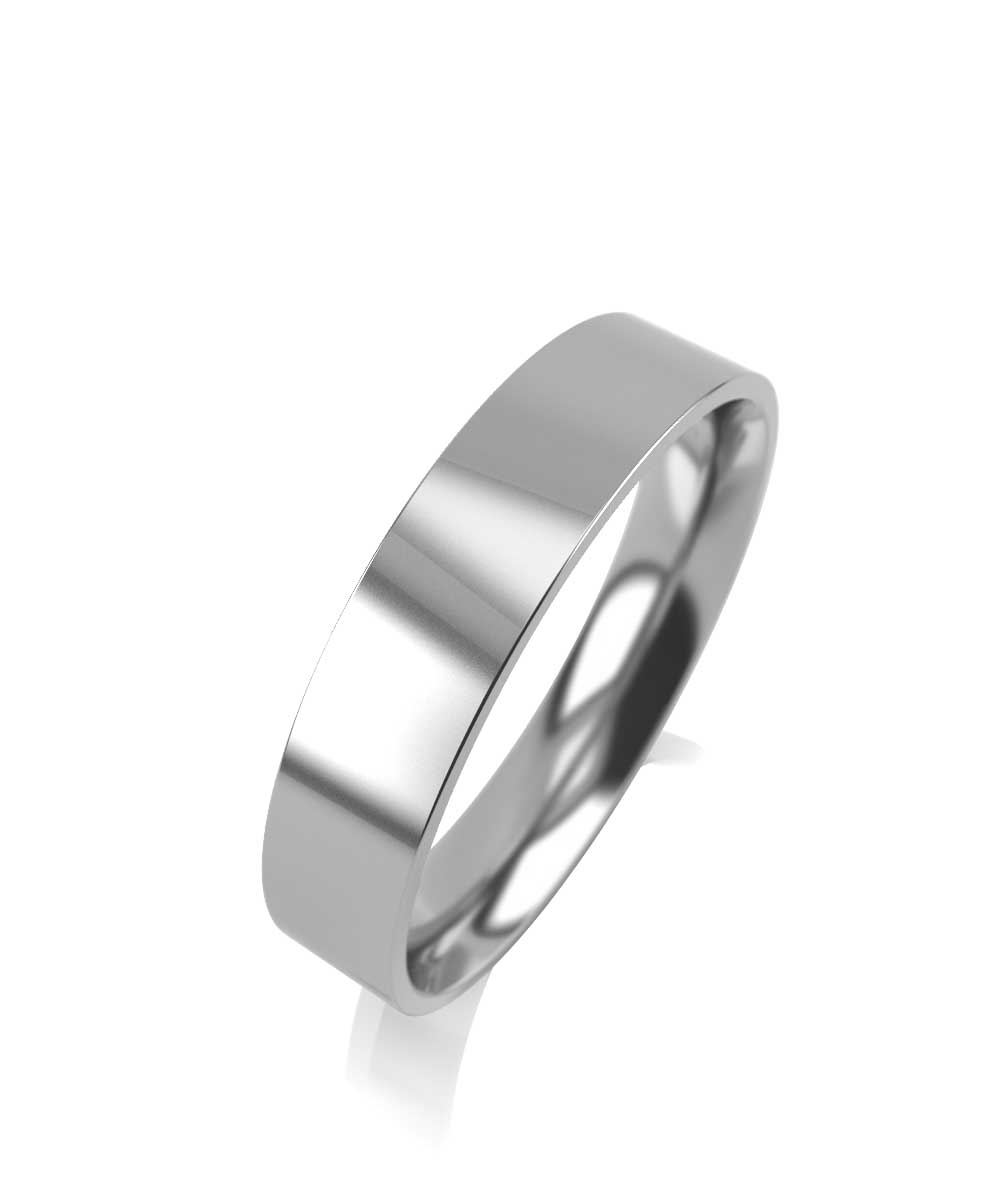 Обручальное кольцо классическое из белого золота Ювелирное изделие - Обручальное кольцо классическое из белого золота в магазине Best-Gold 034234