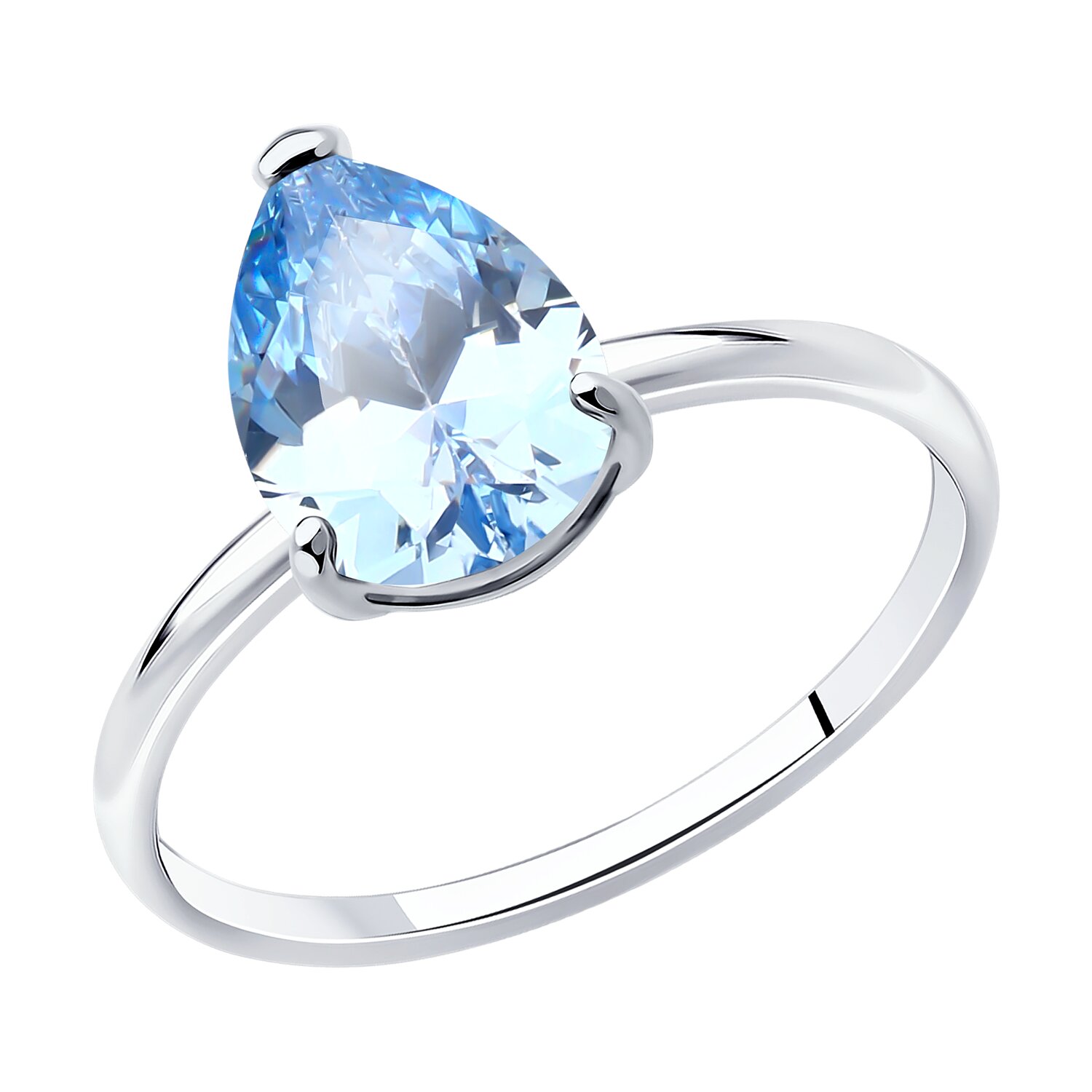 Кольцо из серебра с фианитом Ювелирное изделие - Кольцо из серебра с фианитом в магазине Best-Gold 140692