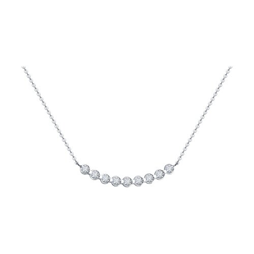 Колье из белого золота с бриллиантами