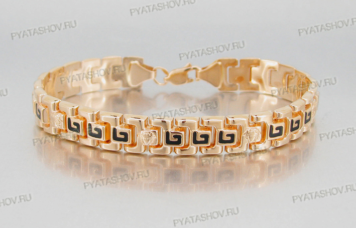 Ювелирное изделие - Браслет из красного золота с эмалью в магазине Best-Gold 106689