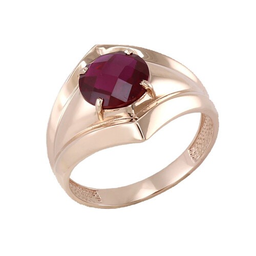 Кольцо в серебре с гранатом Ювелирное изделие - Кольцо в серебре с гранатом в магазине Best-Gold 040912