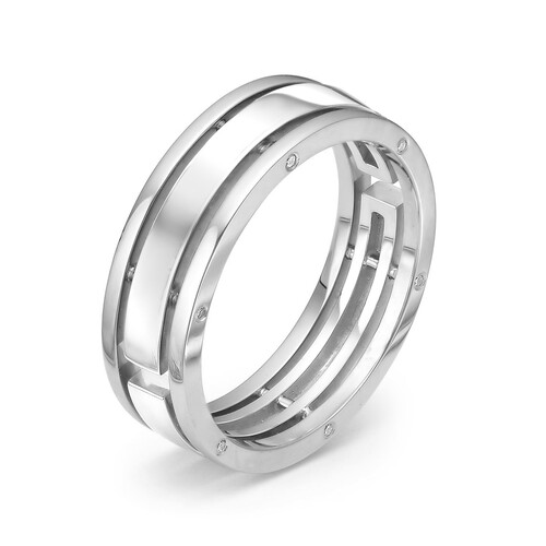 Обручальное кольцо из белого золота с бриллиантами Ювелирное изделие - Обручальное кольцо из белого золота с бриллиантами в магазине Best-Gold 070878