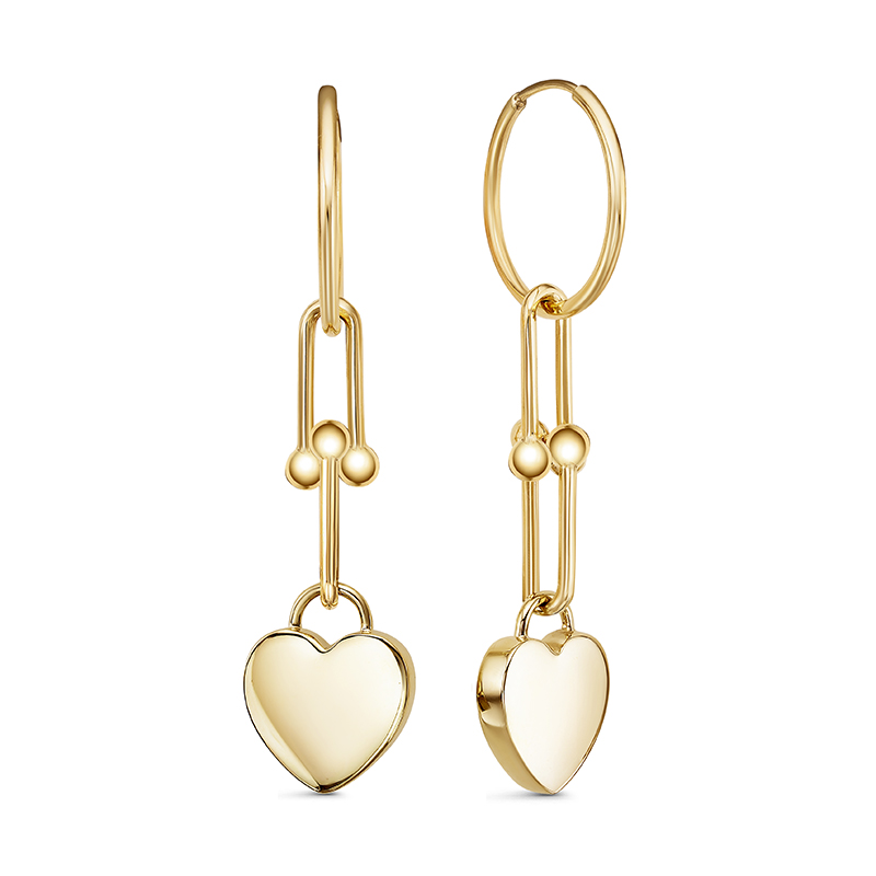 Серьги из жёлтого золота Ювелирное изделие - Серьги из жёлтого золота в магазине Best-Gold 124954