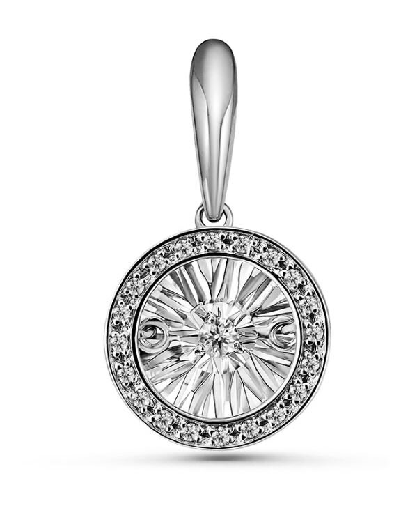 Подвеска из белого золота с бриллиантами Ювелирное изделие - Подвеска из белого золота с бриллиантами в магазине Best-Gold 124627