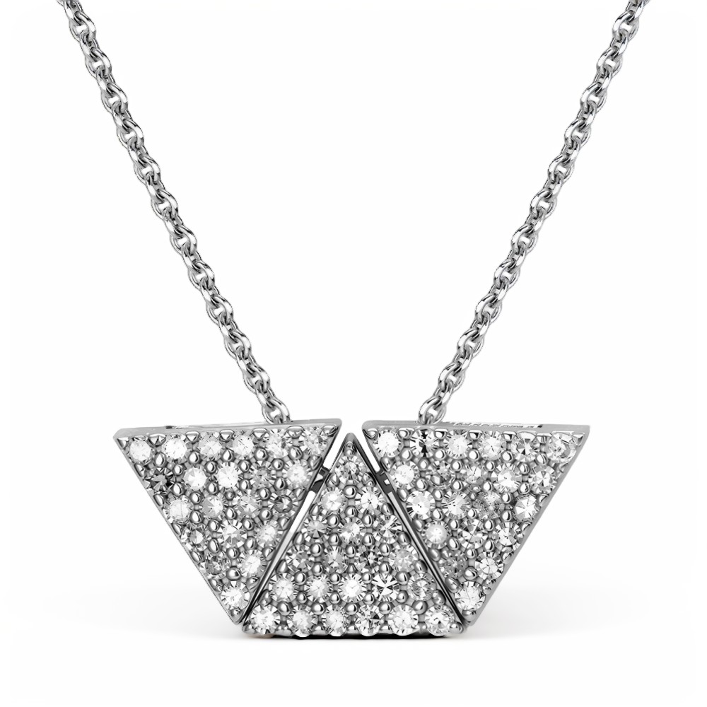 Колье из белого золота с бриллиантами Ювелирное изделие - Колье из белого золота с бриллиантами в магазине Best-Gold 157025