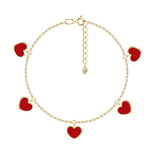 Браслет из серебра с эмалью Ювелирное изделие - Браслет из серебра с эмалью в магазине Best-Gold 152755