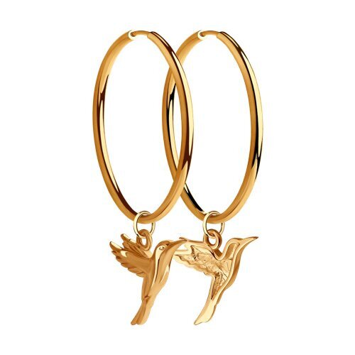 Ювелирное изделие - Серьги из красного золота в магазине Best-Gold 030720