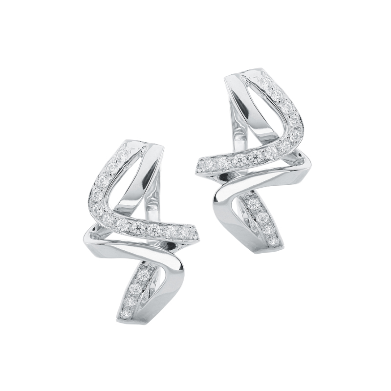 Серьги из серебра с фианитами Ювелирное изделие - Серьги из серебра с фианитами в магазине Best-Gold 121054