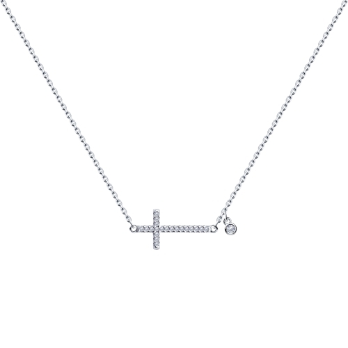 Колье из серебра с фианитами Ювелирное изделие - Колье из серебра с фианитами в магазине Best-Gold 023525