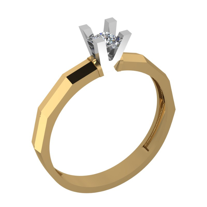 Кольцо из красного золота с фианитами Ювелирное изделие - Кольцо из красного золота с фианитами в магазине Best-Gold 030412