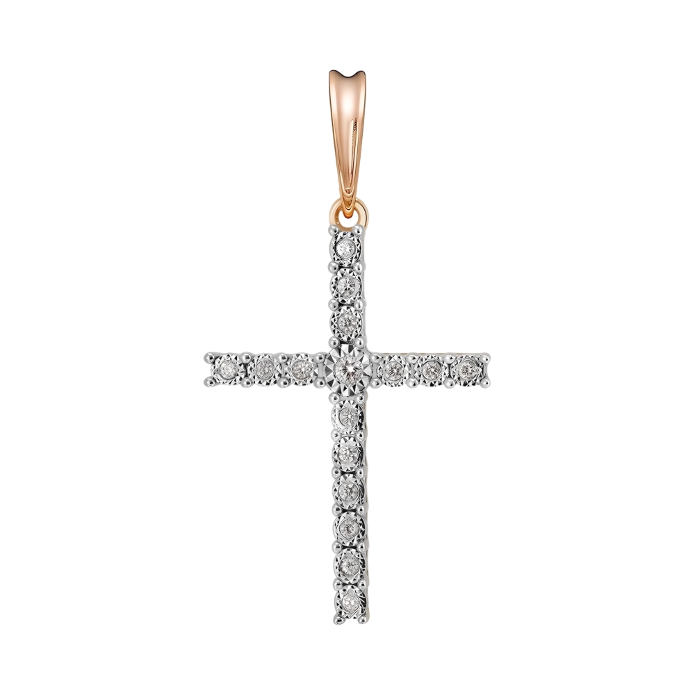 Ювелирное изделие - Подвеска из белого золота с бриллиантами в магазине Best-Gold 153618