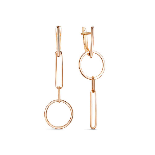 Серьги из красного золота Ювелирное изделие - Серьги из красного золота в магазине Best-Gold 108546