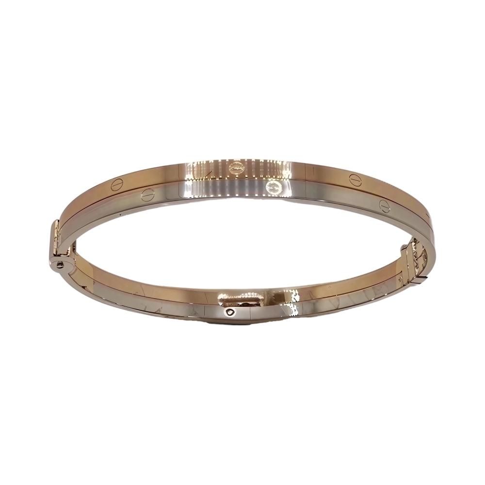 Браслет жёсткий из комбинированного золота Ювелирное изделие - Браслет жёсткий из комбинированного золота в магазине Best-Gold 035033