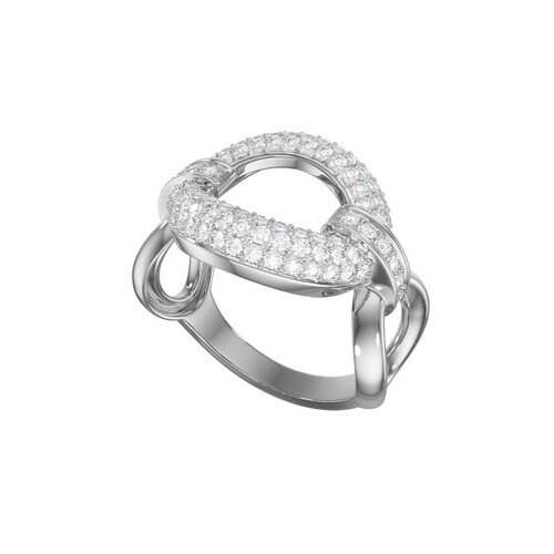 Кольцо из серебра с фианитами Ювелирное изделие - Кольцо из серебра с фианитами в магазине Best-Gold 111893