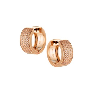 Серьги из красного золота с фианитами Ювелирное изделие - Серьги из красного золота с фианитами в магазине Best-Gold 064213