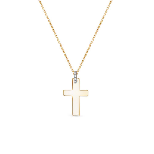 Колье из желтого золота с бриллиантами Ювелирное изделие - Колье из желтого золота с бриллиантами в магазине Best-Gold 077742