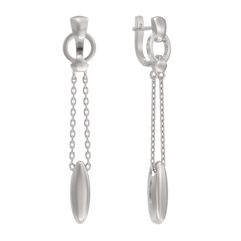 Ювелирное изделие - Серьги из серебра в магазине Best-Gold 127070