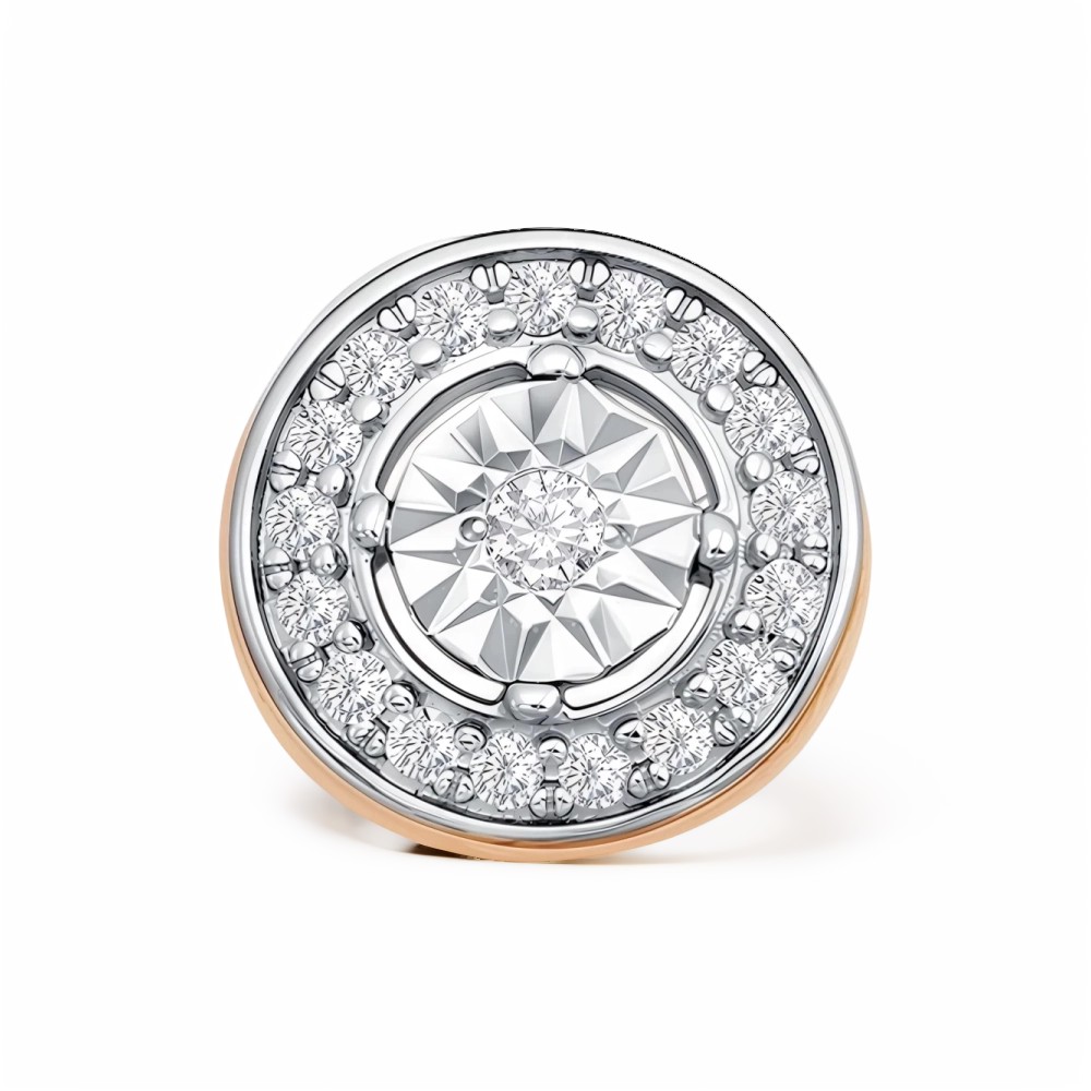 Подвеска из красного золота с бриллиантами Ювелирное изделие - Подвеска из красного золота с бриллиантами в магазине Best-Gold 153722