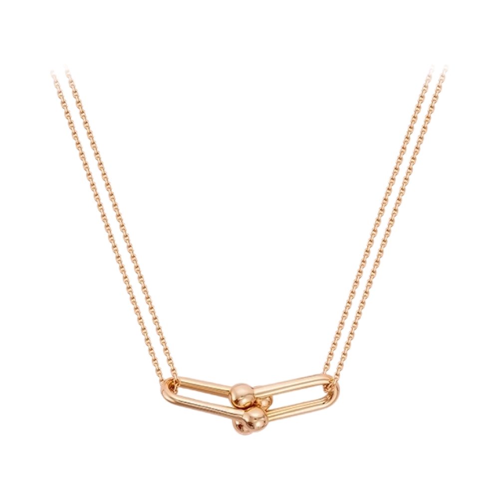 Колье из красного золота с фианитом Ювелирное изделие - Колье из красного золота с фианитом в магазине Best-Gold 133024