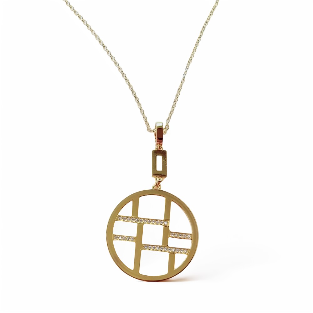 Ювелирное изделие - Колье из ювелирной стали с фианитами в магазине Best-Gold 149013