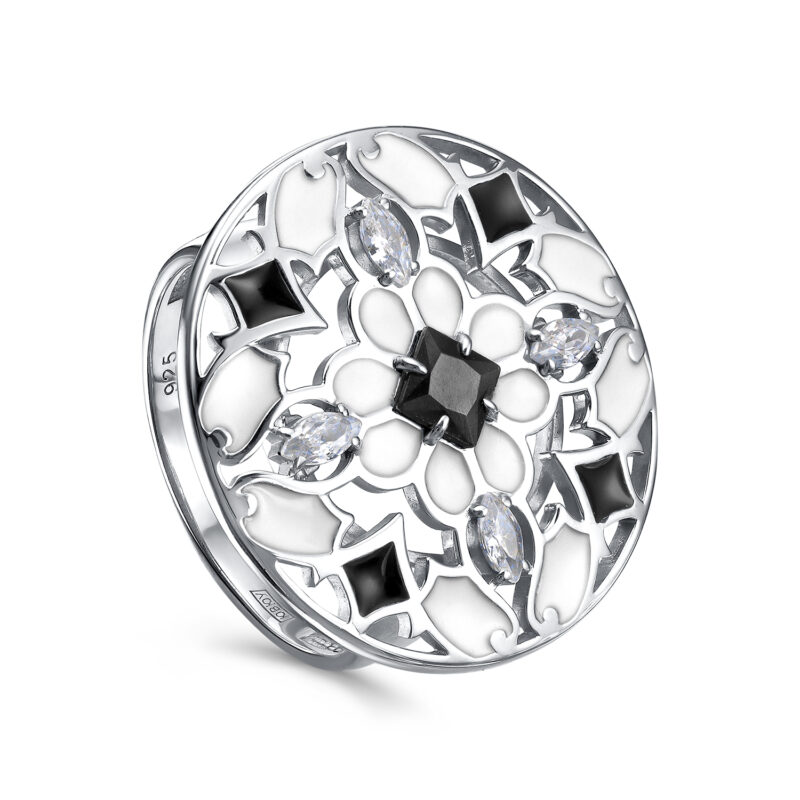 Кольцо из серебра с фианитами Ювелирное изделие - Кольцо из серебра с фианитами в магазине Best-Gold 146714