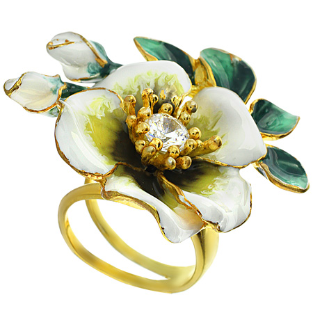 Кольцо из серебра с фианитами Ювелирное изделие - Кольцо из серебра с фианитами в магазине Best-Gold 126284