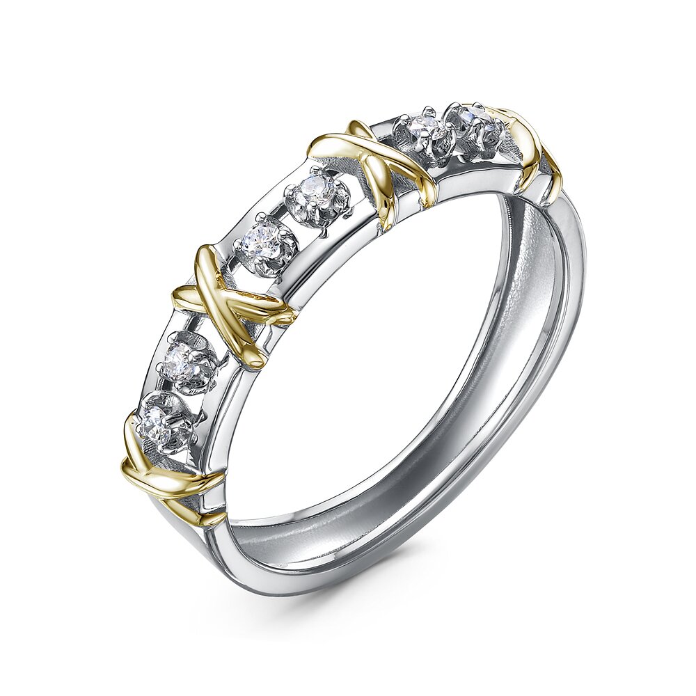 Кольцо из белого золота с бриллиантами Ювелирное изделие - Кольцо из белого золота с бриллиантами в магазине Best-Gold 141052