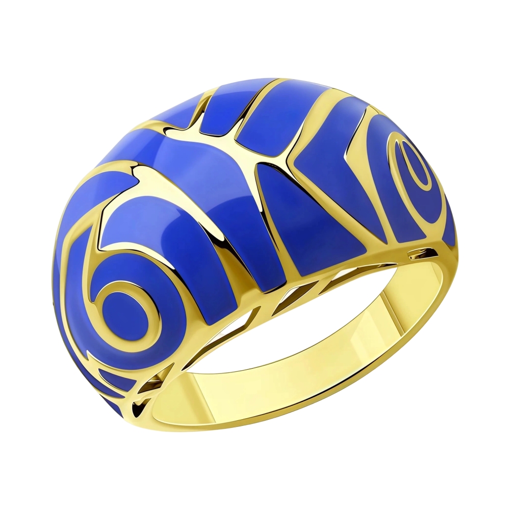 Кольцо из серебра с эмалью Ювелирное изделие - Кольцо из серебра с эмалью в магазине Best-Gold 152730