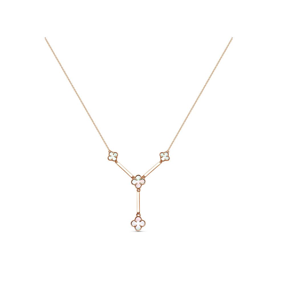 Колье из красного золота с перламутром Ювелирное изделие - Колье из красного золота с перламутром в магазине Best-Gold 141005