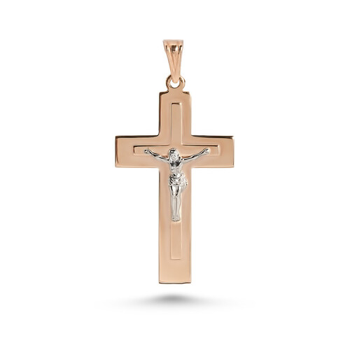 Крест из комбинированного золота Ювелирное изделие - Крест из комбинированного золота в магазине Best-Gold 051629