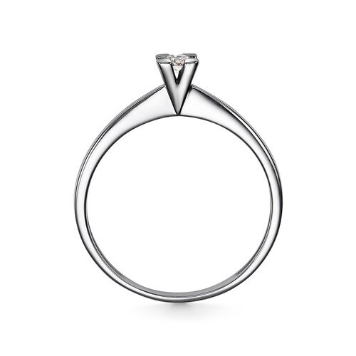 Кольцо помолвочное из белого золота с бриллиантом Ювелирное изделие - Кольцо помолвочное из белого золота с бриллиантом в магазине Best-Gold 029120