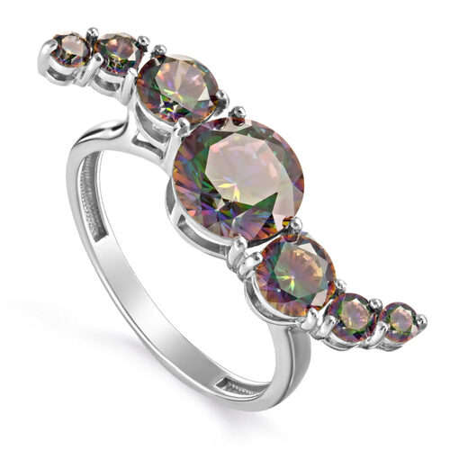 Ювелирное изделие - Кольцо из серебра с фианитами в магазине Best-Gold 121714