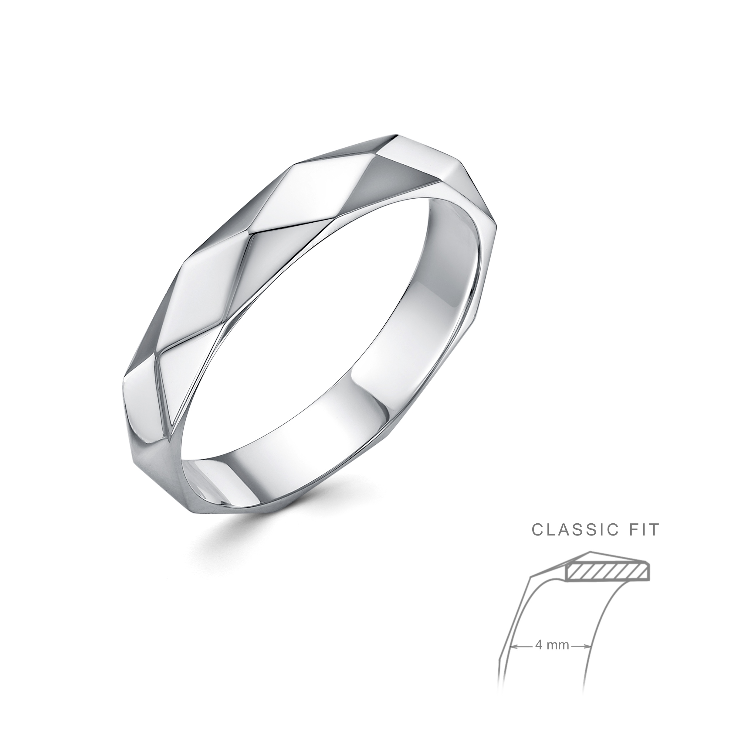 Обручальное кольцо из платины Ювелирное изделие - Обручальное кольцо из платины в магазине Best-Gold 140410