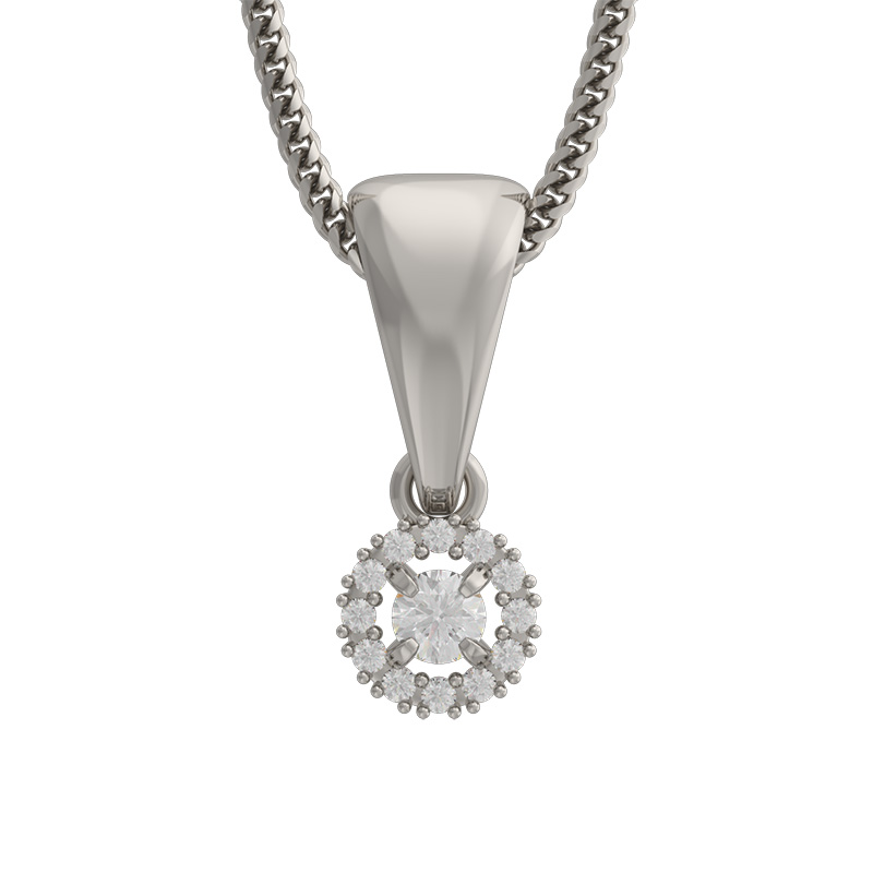 Колье из белого золота с бриллиантами Ювелирное изделие - Колье из белого золота с бриллиантами в магазине Best-Gold 155478