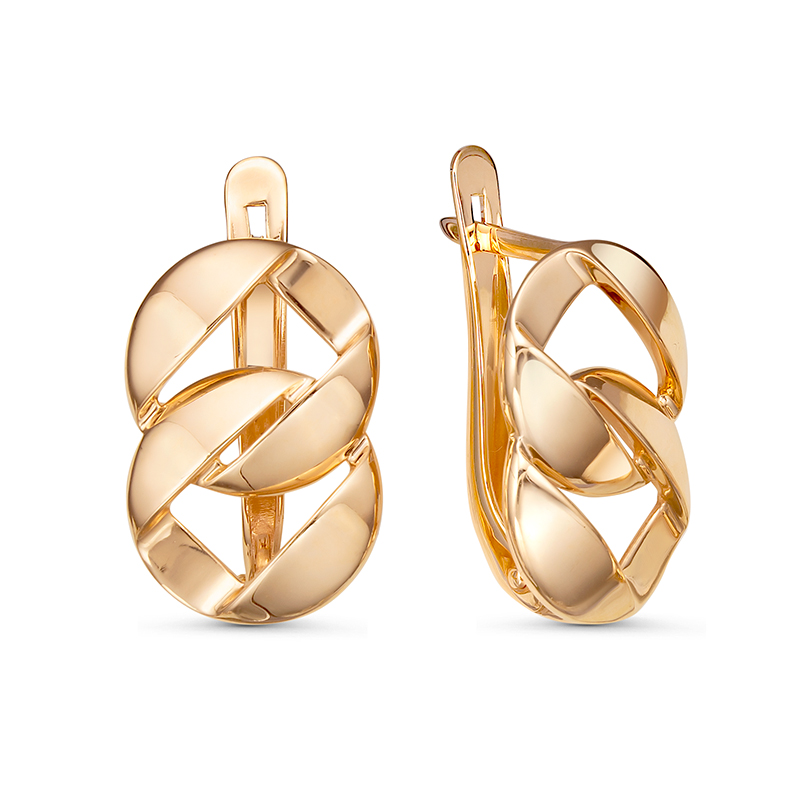 Серьги из красного золота Ювелирное изделие - Серьги из красного золота в магазине Best-Gold 133117